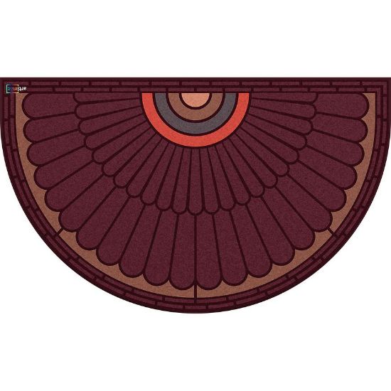 Obrazek Wycieraczka Moon KR-602-1 45x75 cm wachlarz bordo