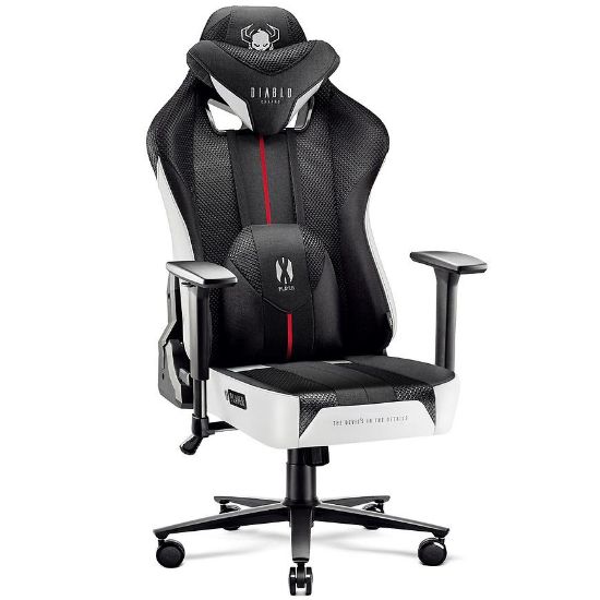 Obrazek Fotel Gamingowy King Diablo X-Player 2.0 Biały/Czarny