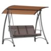 Obrazek Huśtawka ogrodowa brązowa