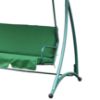 Obrazek Huśtawka ogrodowa zielona z poduszką