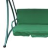 Obrazek Huśtawka ogrodowa zielona z poduszką