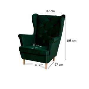 Obrazek Fotel Gobi zielony