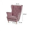 Obrazek Fotel Gobi różowy