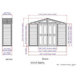 Obrazek Domek ogrodowy Side Pro 10,5x3