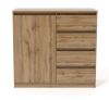 Obrazek Komoda wąska Asti K1D4S dąb wotan