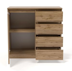 Obrazek Komoda wąska Asti K1D4S dąb wotan