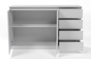 Obrazek Komoda szeroka Asti K2D4S biały