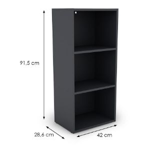 Obrazek Regał KIKI II grafit 2 półki