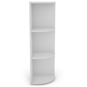 Obrazek Regał KIKI narożny biały 2 półki