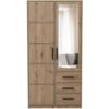 Obrazek Szafa Kos D2 dąb artisan/lustro