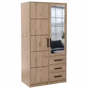 Obrazek Szafa Kos D2 dąb artisan/lustro