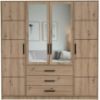 Obrazek Szafa Kos D4 dąb artisan/lustro