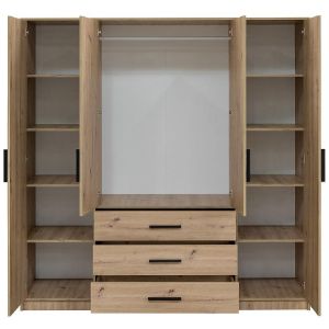 Obrazek Szafa Kos D4 dąb artisan/lustro