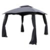 Obrazek Pawilon ogrodowy 3x3 m grafitowy