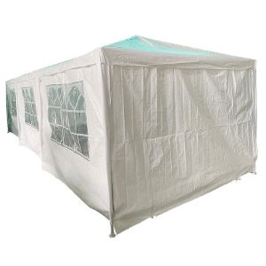 Obrazek Pawilon ogrodowy 3x9x2,7 m biały