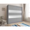 Obrazek Szafa Maja II 200 Grafit Z 2 Pasami Lustra