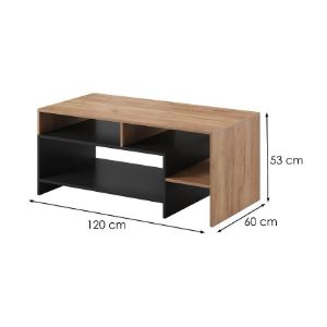 Obrazek Stolik kawowy ALVA dąb craft/antracyt