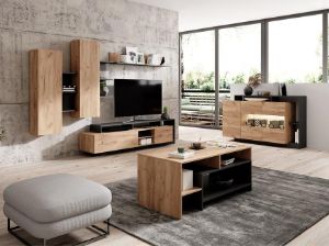 Obrazek Stolik kawowy ALVA dąb craft/antracyt