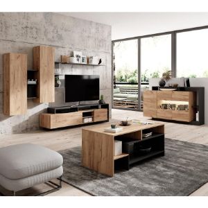 Obrazek Stolik kawowy ALVA dąb craft/antracyt