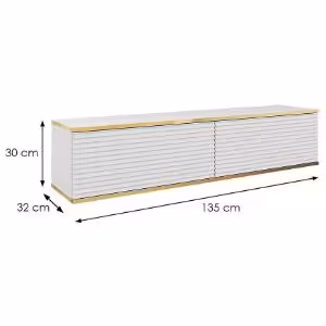 Obrazek Szafka RTV Oro 135 MDF biały