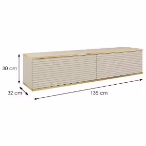 Obrazek Szafka RTV Oro 135 MDF beżowy