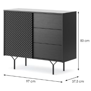 Obrazek Komoda Raven KSZ97 czarny