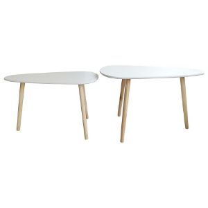 Obrazek Zestaw stolików Frej biały/dąb naturalny