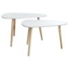 Obrazek Zestaw stolików Frej biały/dąb naturalny