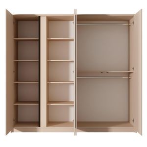 Obrazek Szafa DAST 4D lustro beż