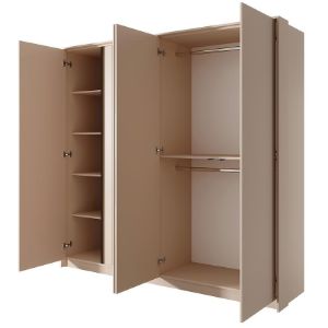 Obrazek Szafa DAST 4D lustro beż