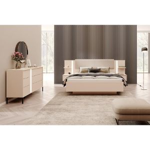 Obrazek Szafa DAST 4D lustro beż