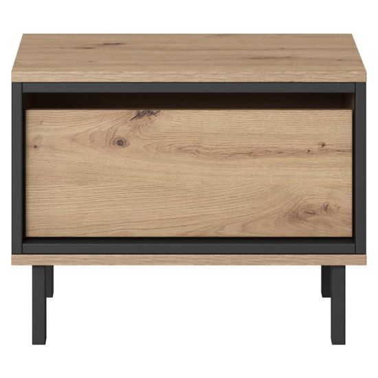 Obrazek Stolik Nocny x2 Nest Dąb Artisan/Antracyt