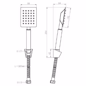 Obrazek Zestaw wannowy Remi X 1-F inox