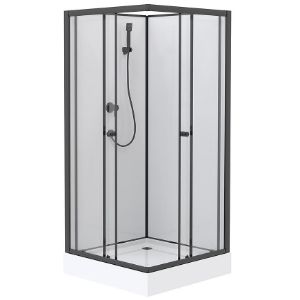 Obrazek Kabina prysznicowa kwadratowa Elize 80x80x200 black