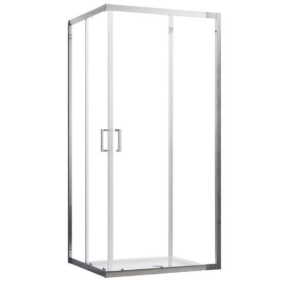 Obrazek Kabina prysznicowa kwadratowa Mika 80x80x190 chrom