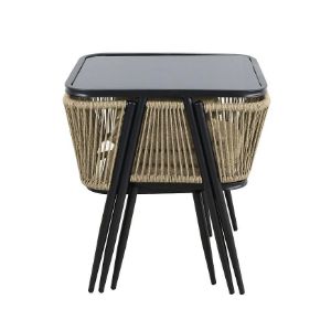 Obrazek Komplet mebli ogrodowych Korfu beżowy 2+1