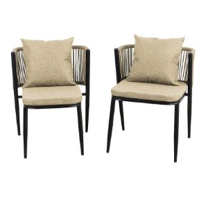 Obrazek Komplet mebli ogrodowych Korfu beżowy 2+1