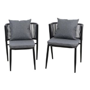 Obrazek Komplet mebli ogrodowych Korfu szary 2+1