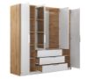 Obrazek Szafa z lustrem Lati D4 dąb wotan/biały