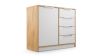 Obrazek Komoda Lati 1D4S dąb wotan/biały