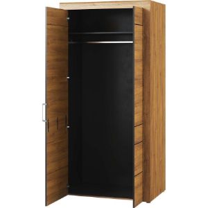 Obrazek Szafa 70 Kama dąb camargue/czarny mat