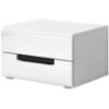 Obrazek Stolik Nocny Hektor 22 Biały/Biały Połysk