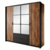 Obrazek Szafa MILTON 4D2S lustro kasztan/antracyt