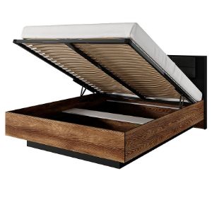 Obrazek Łóżko MILTON Kasztan/antracyt