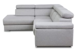 Obrazek Narożnik z funkcją spania Wersal beżowy popiel prawy