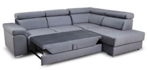 Obrazek Narożnik z funkcją spania Wersal popielaty lewy