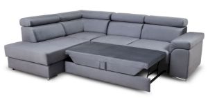 Obrazek Narożnik z funkcją spania Wersal popielaty prawy