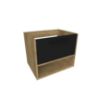 Obrazek Szafka Kiano 60cm 1S dąb/czarna