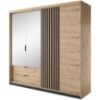 Obrazek Szafa TALLY 4D2S lustro dąb artisan/antracyt