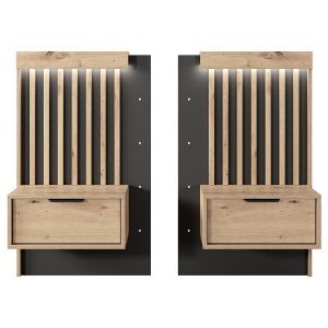 Obrazek Stoliki nocne TALLY 2sztuki dąb artisan/antracyt